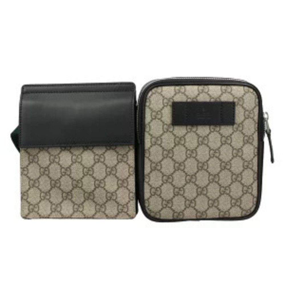 Gucci Body Belt Bum Crossbody Bag Beige Ebony